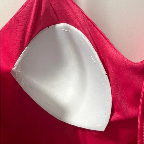 Teeze Me Bright Pink Satin Dress - Picture 6 of 11